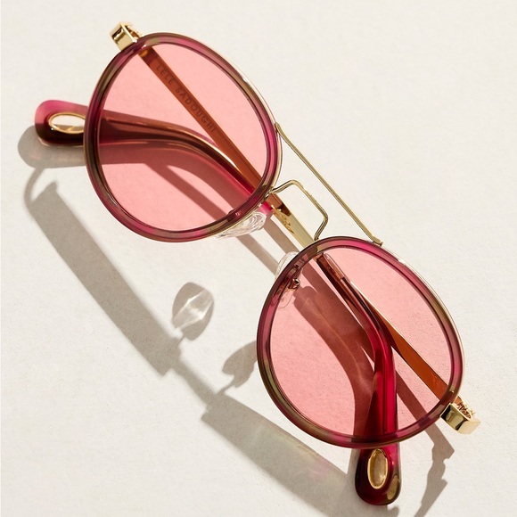 NWT LELE SADOUGHI Downtown Aviator Sunglasses Paradise Pink Style LSSG003PP - Picture 1 of 12